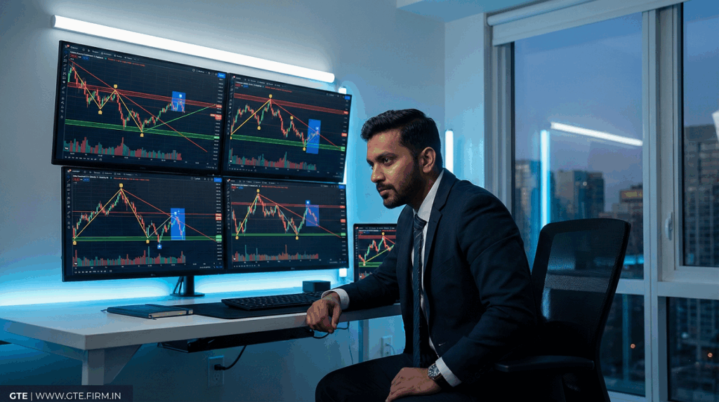 Swing-based structure stop-loss showing protective placement beyond reversal zones.