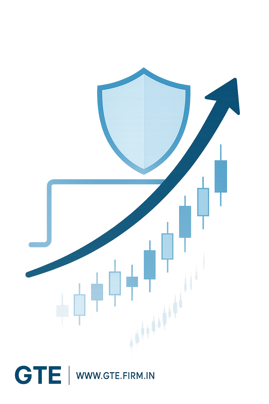Trailing stop-loss featured image showing trader watching rising profit curve with protective trailing line